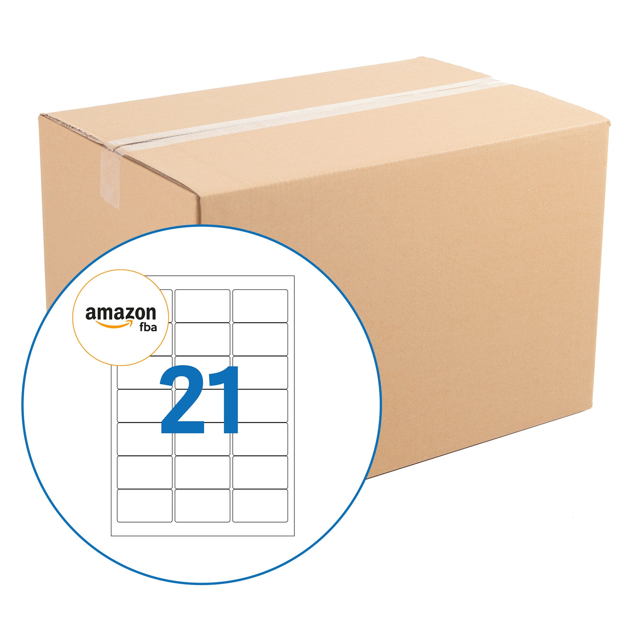 Amazon FBA 21 Up Labels - 63.5mm x 38.1mm