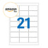 Amazon FBA 21 Up Labels - 63.5mm x 38.1mm