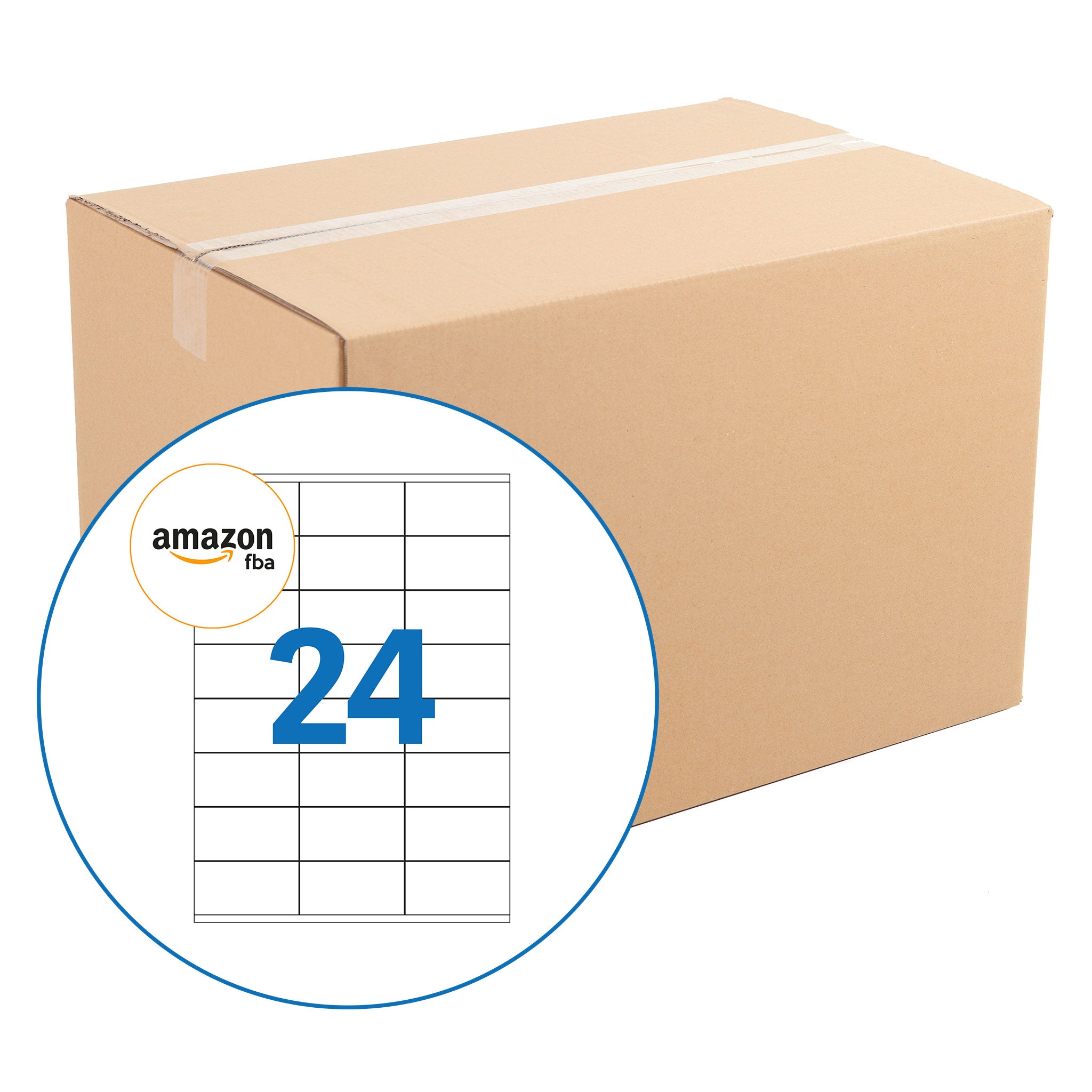 Amazon FBA 24 Up Labels - 70mm x 36mm