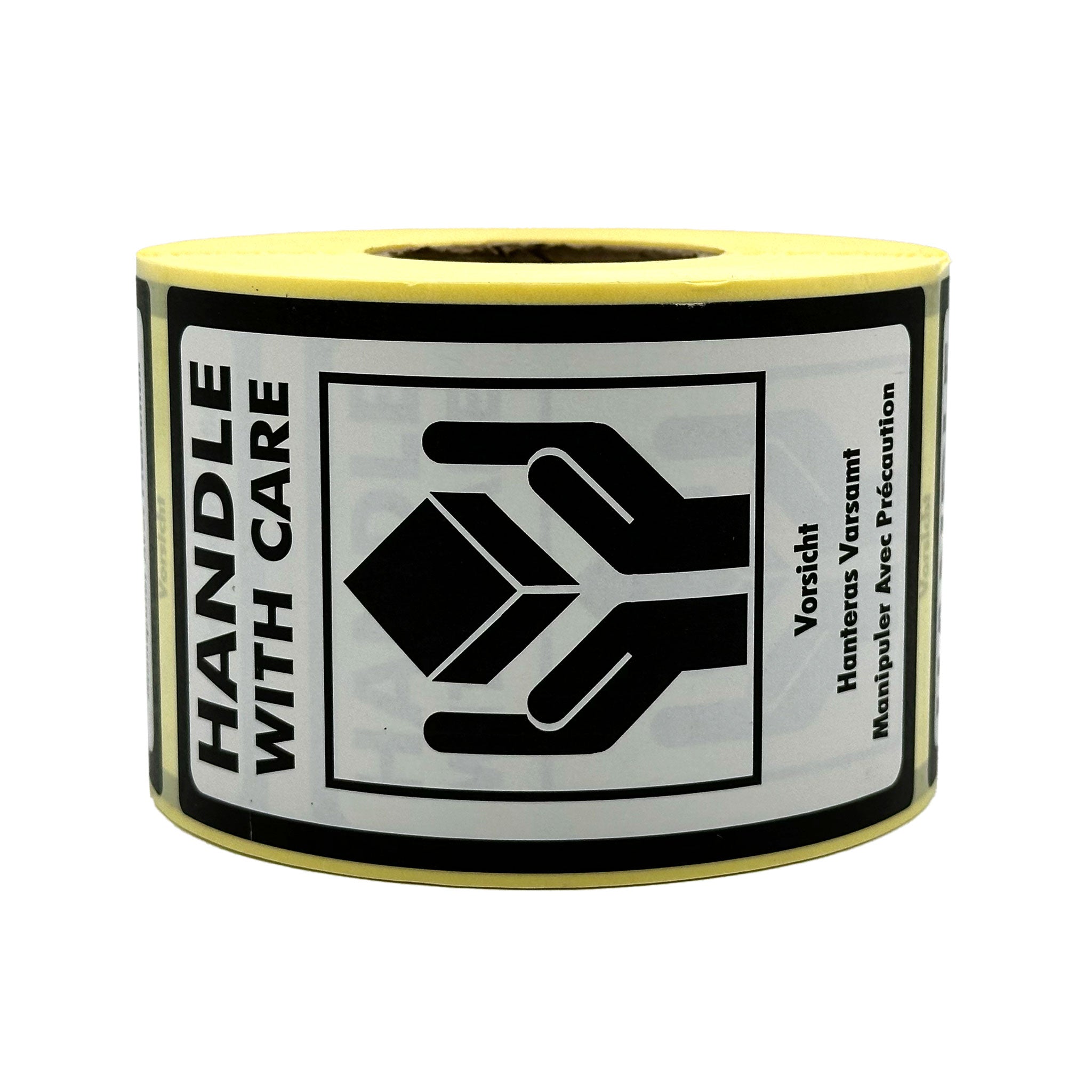 PL02 - Handle With Care Packaging Labels 120mm x 70mm