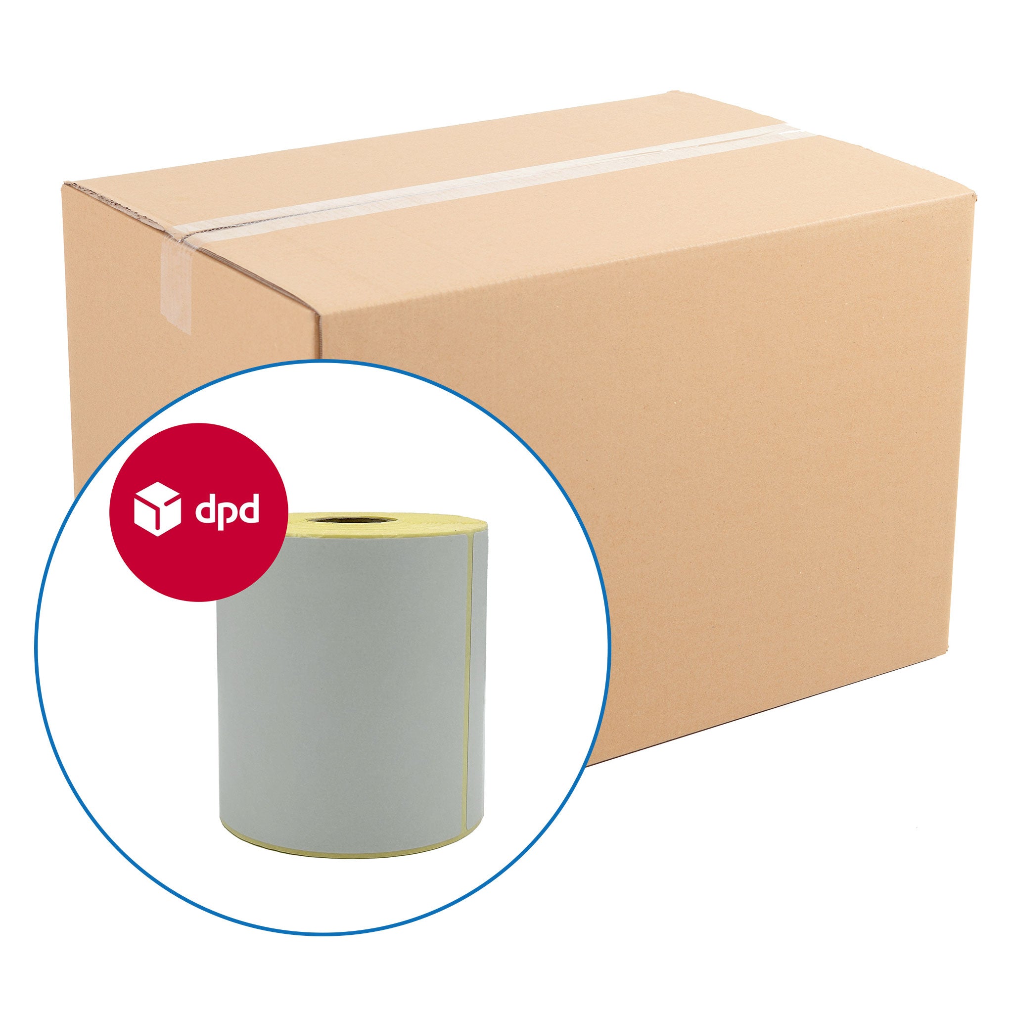 DPD 4" x 6" Zebra Compatible Shipping Labels. 102 x 152mm - 300 per roll