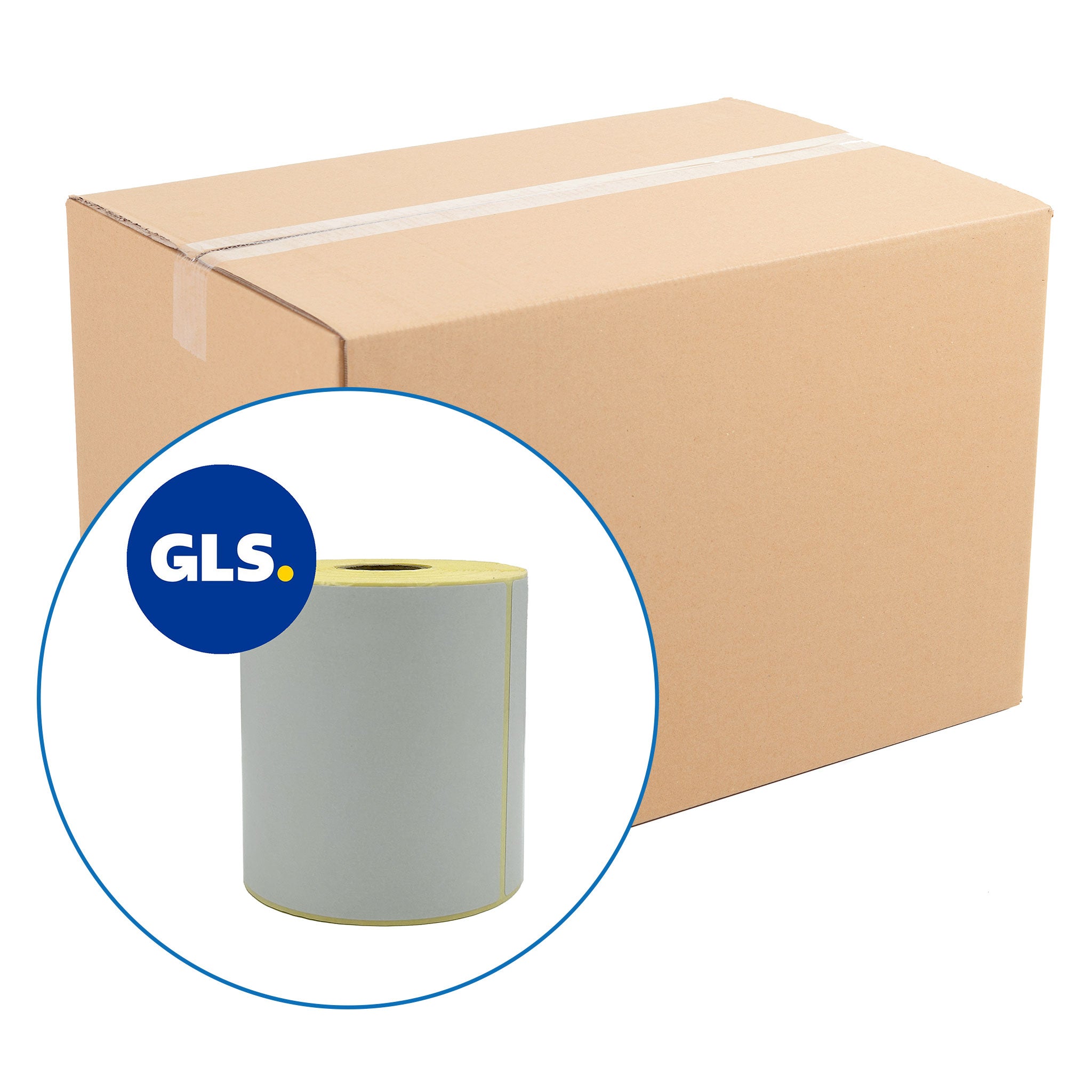 GLS 4" x 6" Zebra Compatible Shipping Labels. 102 x 152mm - 300 per roll