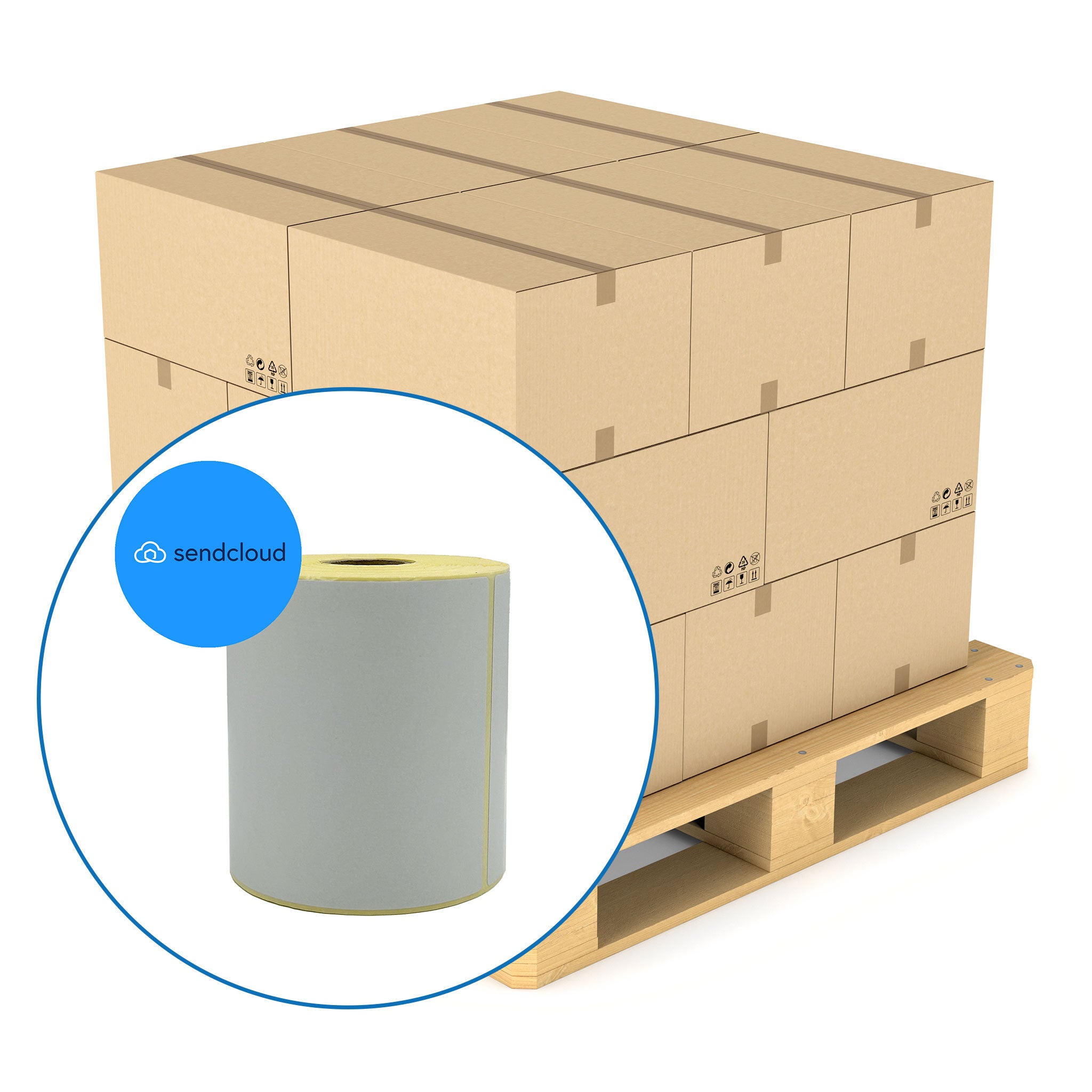 Send Cloud 4" x 6" Zebra Compatible Shipping Labels. 102 x 152mm - 300 per roll