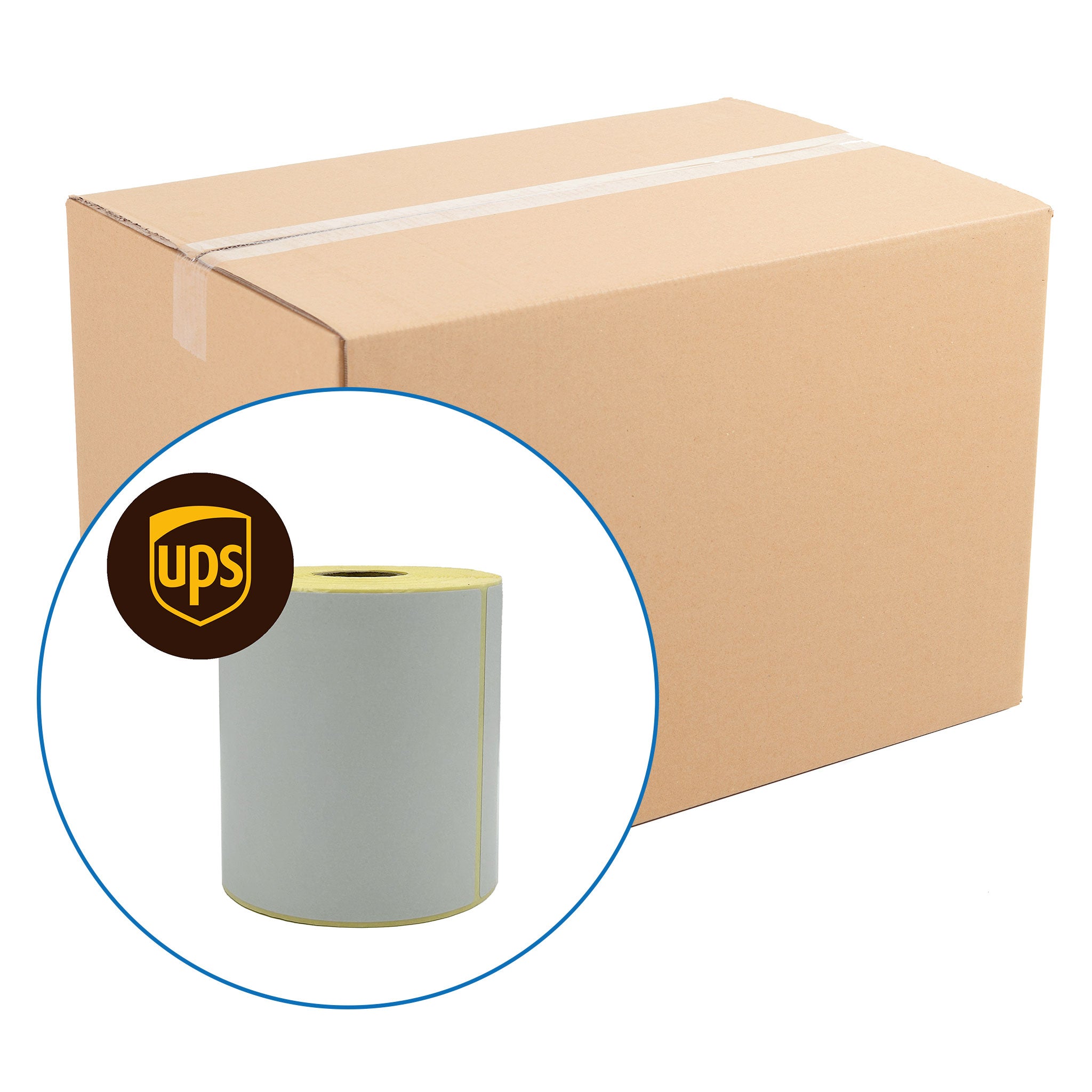 UPS 4" x 6" Zebra Compatible Shipping Labels. 102 x 152mm - 300 per roll