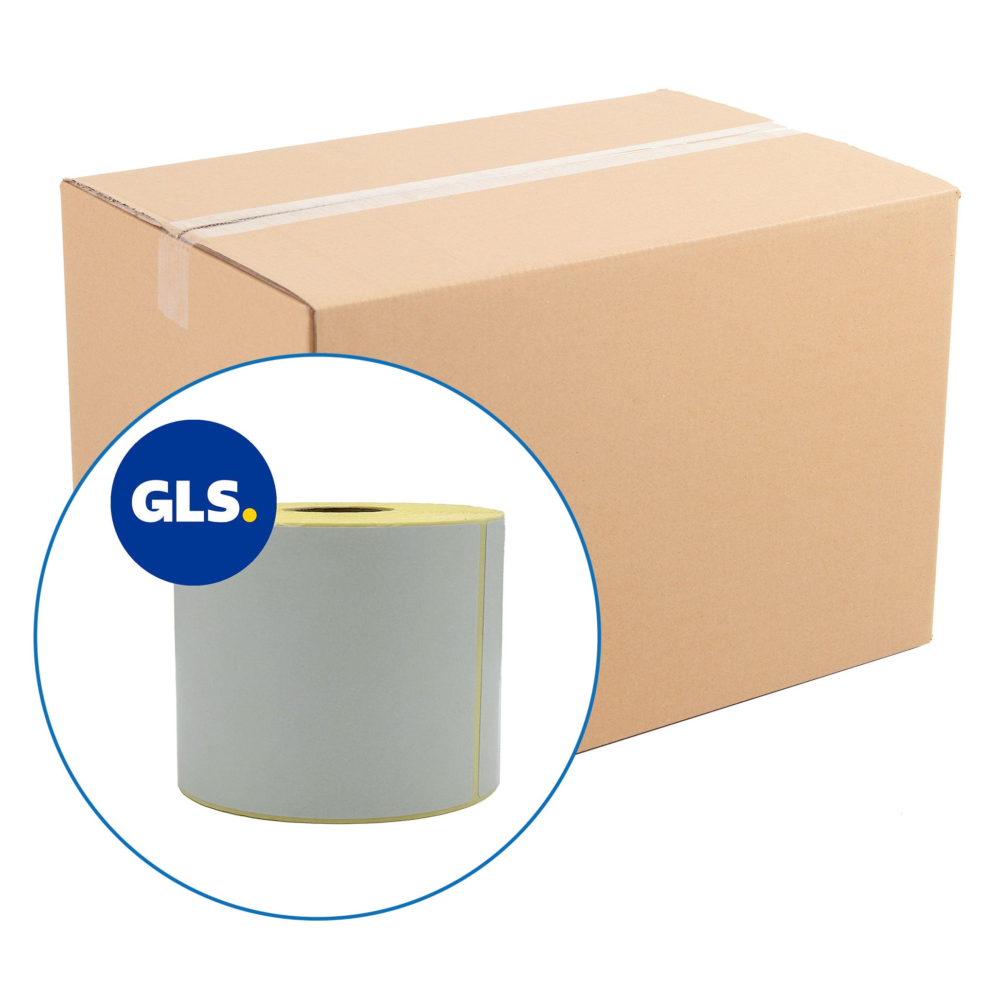 GLS 4" x 6" Zebra Top Coated Compatible Shipping Labels. 102 x 152mm - 900 per roll