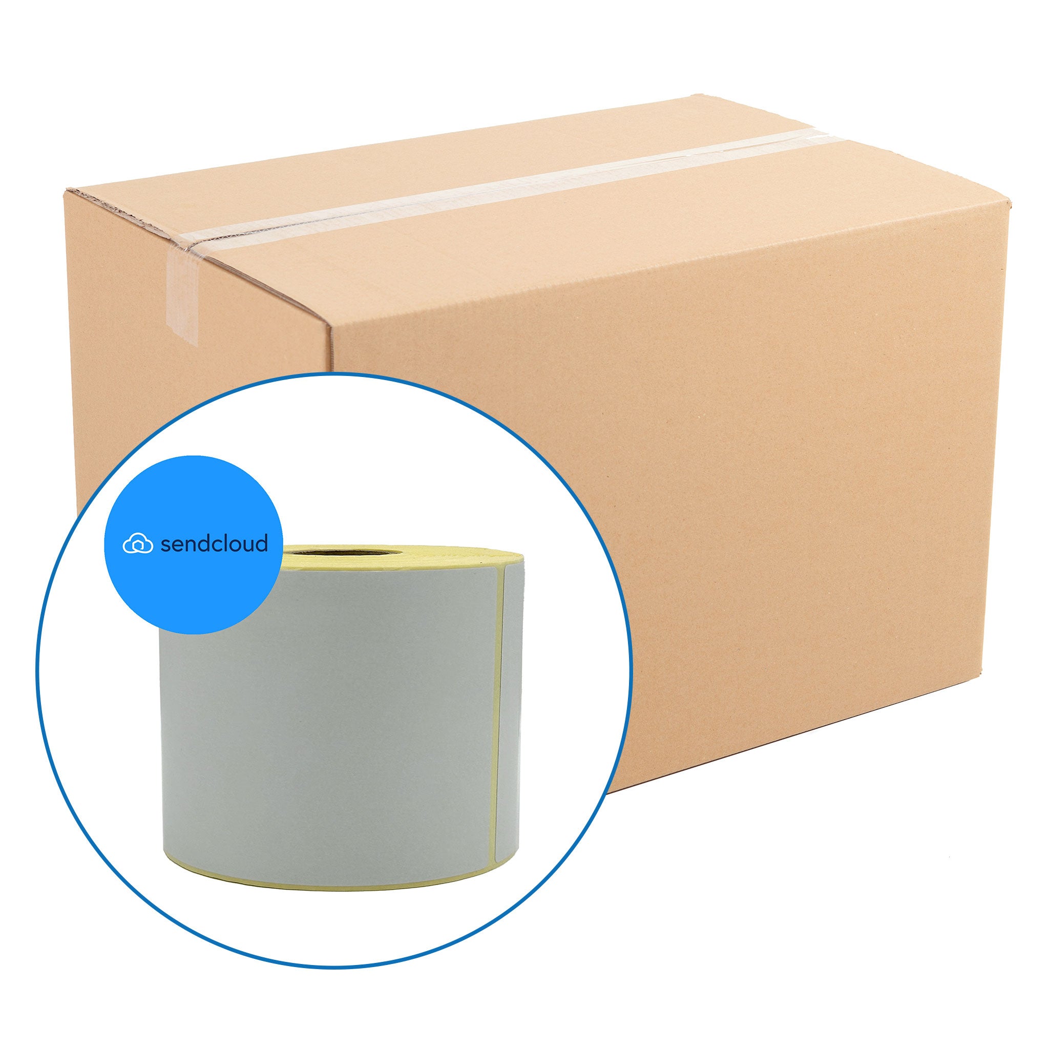 Send Cloud 4" x 6" Zebra Top Coated Compatible Shipping Labels. 102 x 152mm - 900 per roll