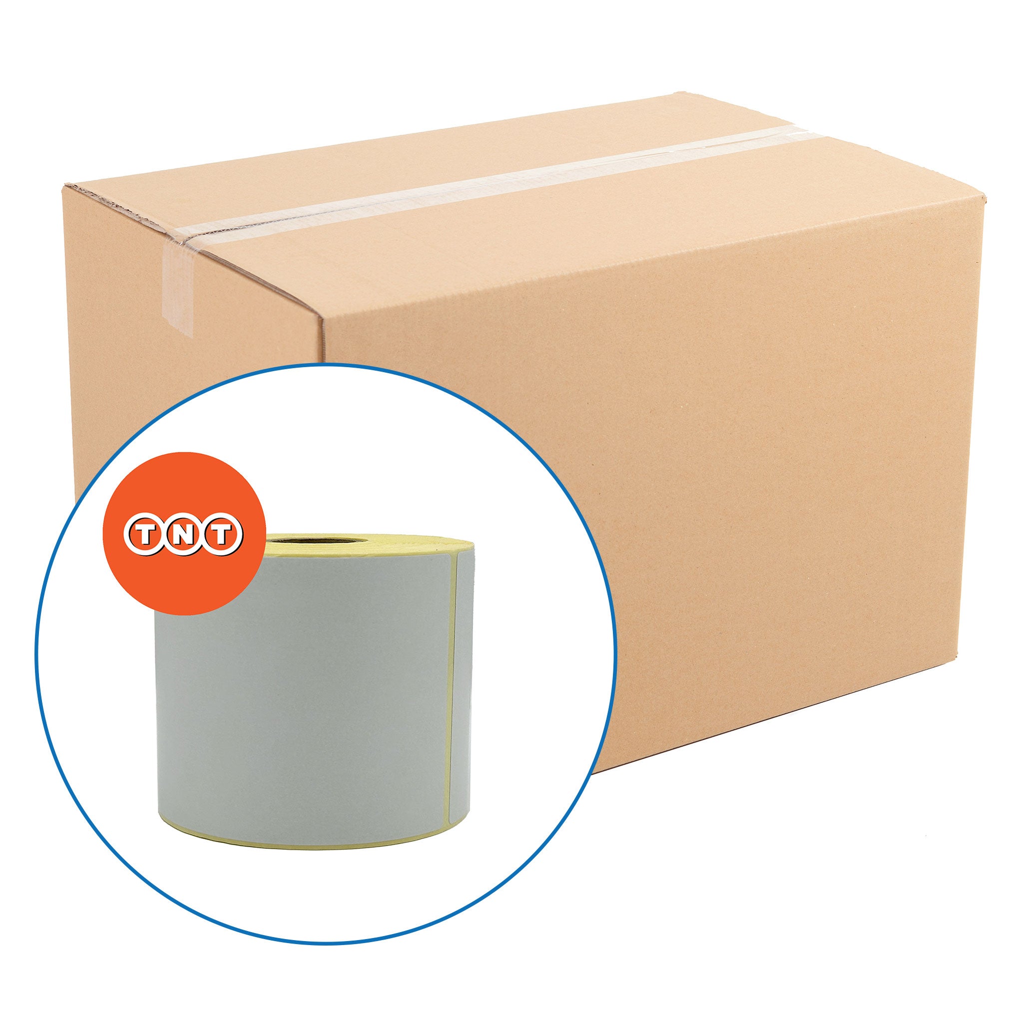 TNT 4" x 6" Zebra Top Coated Compatible Shipping Labels. 102 x 152mm - 900 per roll